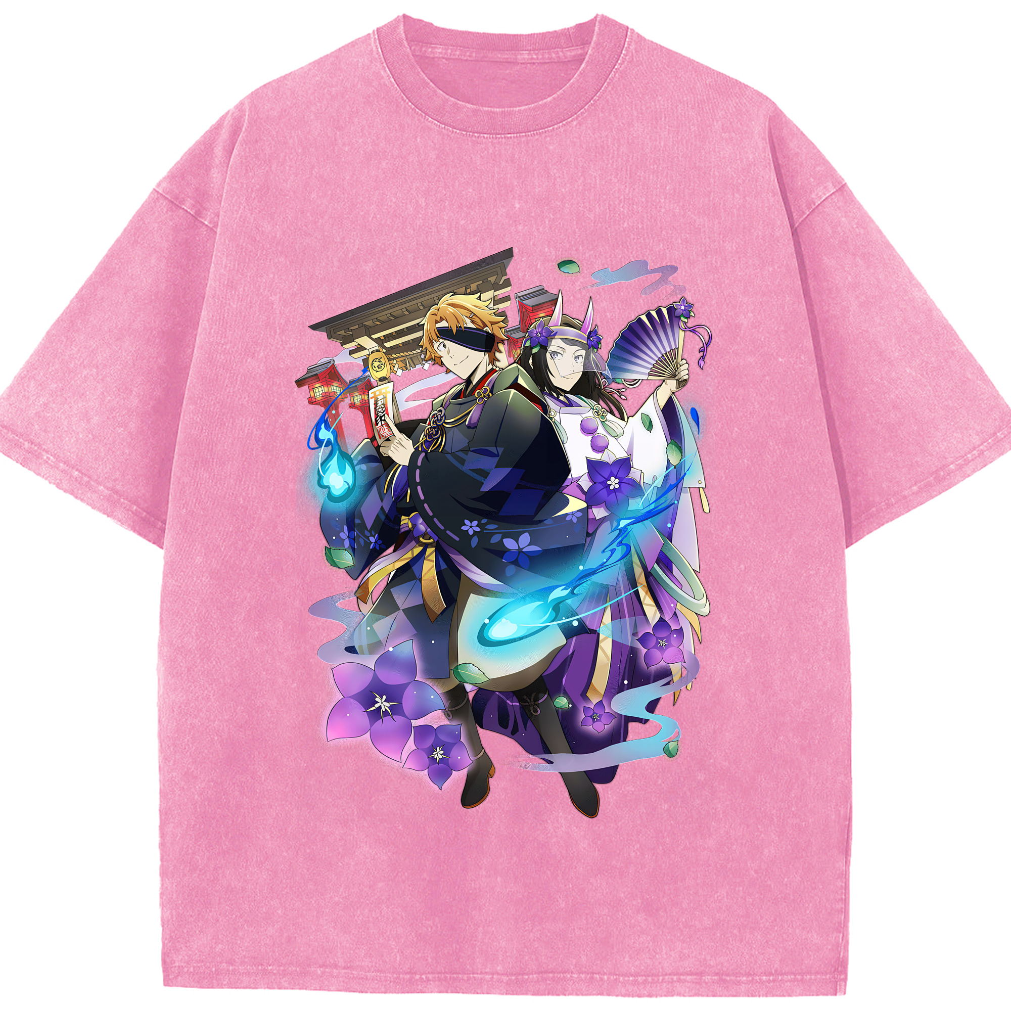 （画像用） 文豪ストレイドッグス Bungo Stray Dogs 綿100% ヴィンテージ風 半袖Tシャツ（フロントプリント）
